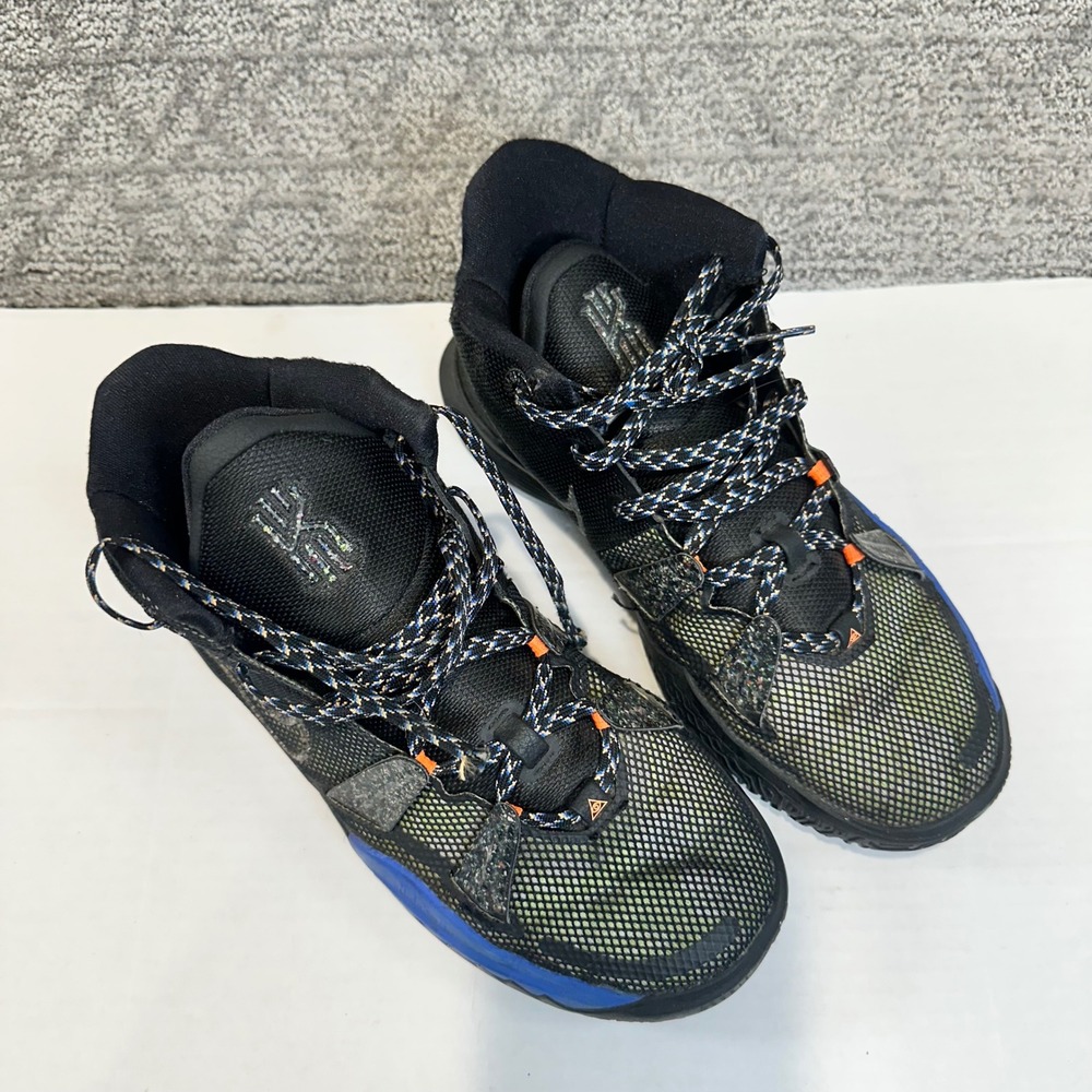Nike Kyrie 7 "Raygun" GS Basketball Shoes CT4080 007 Black Blue Size 5.5Y - Picture 3 of 9